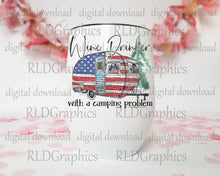 Load image into Gallery viewer, Wine Drinker with a Camping Problem (Wine Tumbler)