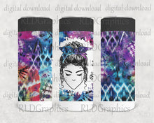 Load image into Gallery viewer, Mom Life Messy Bun (Skinny Can Cooler)