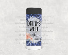 Load image into Gallery viewer, Drinks Well With Others (Skinny Can Cooler)