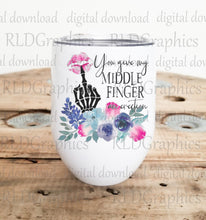 Load image into Gallery viewer, Middle Finger With Lips Small Tumbler (Wine/Mason Jar)