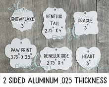 Load image into Gallery viewer, Double Sided Aluminum Ornaments