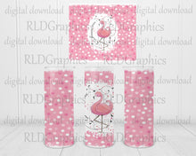 Load image into Gallery viewer, Flamingo Summertime (Skinny Tumbler)