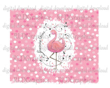 Load image into Gallery viewer, Flamingo Summertime (Skinny Tumbler)