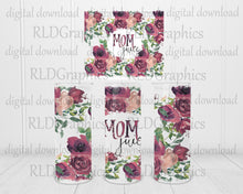 Load image into Gallery viewer, Mom Juice Floral (skinny tumbler)