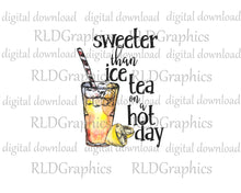 Load image into Gallery viewer, Sweeter Than Ice Tea (Glass Can)