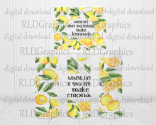 Load image into Gallery viewer, When Life Gives You Lemons Make Lemonade (skinny tumbler)