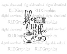 Load image into Gallery viewer, Life Begins After Coffee (Glass Can)