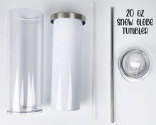 Load image into Gallery viewer, Snow Globe Tumbler - Metal and Acrylic