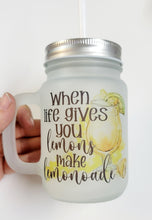 Load image into Gallery viewer, Frosted Glass Mason Jar