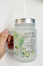 Load image into Gallery viewer, Frosted Glass Mason Jar