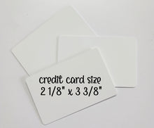 Load image into Gallery viewer, Aluminum 2 sided cards ( ID or Business Card Size)