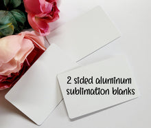 Load image into Gallery viewer, Aluminum 2 sided cards ( ID or Business Card Size)