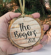 Load image into Gallery viewer, Wood Slice MDF Ornament - 2 sided