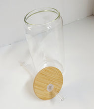 Load image into Gallery viewer, Beer Can Glass with Bamboo Lid