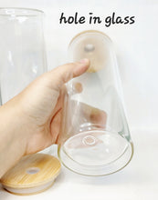 Load image into Gallery viewer, 20 oz Glass Snow Globe Tumbler