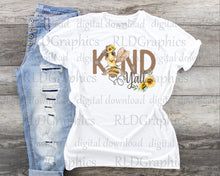 Load image into Gallery viewer, Bee Kind Y'all Sunflower (Full Size)