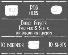 Load image into Gallery viewer, Sublimation Tumbler Bleach Effect Borders and Spots Bundle