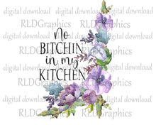 Load image into Gallery viewer, No Bitchin' In My Kitchen(Wooden Cutting Board)