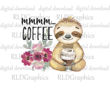 Load image into Gallery viewer, MMMMMM Coffee Sloth (coffee mug)