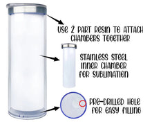 Load image into Gallery viewer, Snow Globe Tumbler - Metal and Acrylic