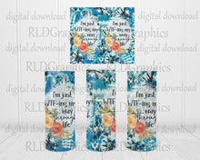 Load image into Gallery viewer, I'm Just WTF-ing (skinny tumbler)