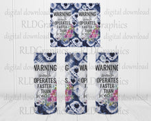 Load image into Gallery viewer, Warning Mouth Operates Faster (skinny tumbler)