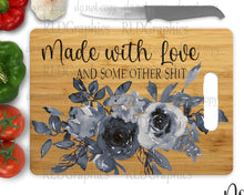 Load image into Gallery viewer, Made With Love - 2 (Wooden Cutting Board)