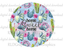 Load image into Gallery viewer, Cactus - Home Sweet Home (Wind Spinner)