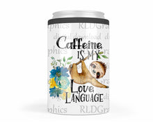 Load image into Gallery viewer, Sloth Love Language (Regular Can Cooler)