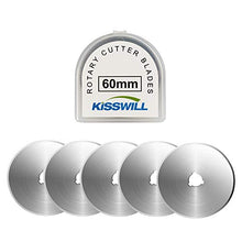 Load image into Gallery viewer, 5 Pack Rotary Cutter Blades 60mm