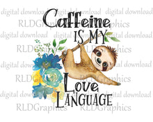 Load image into Gallery viewer, Sloth Love Language (Regular Can Cooler)