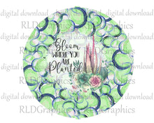 Load image into Gallery viewer, Cactus - Bloom Where You Are Planted (Wind Spinner)