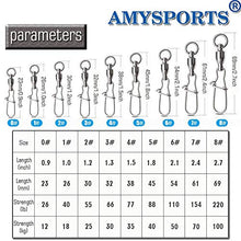 Load image into Gallery viewer, Stainless Steel Barrel Swivel Fishing Lure - 110 lb