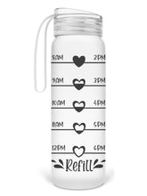 Load image into Gallery viewer, Frosted Glass Water Bottle