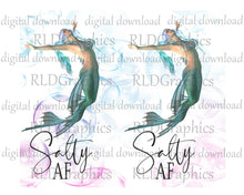 Load image into Gallery viewer, Salty AF Mermaid (Skinny Tumbler)
