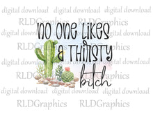 Load image into Gallery viewer, No One Likes A Thirsty Bitch (wine tumbler)