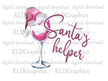 Load image into Gallery viewer, Santa's Helper (Wine Tumbler)