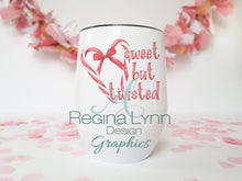 Load image into Gallery viewer, Sweet but Twisted Candy Cane (Wine Tumbler)