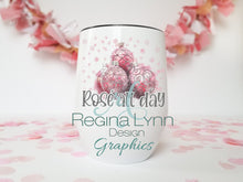 Load image into Gallery viewer, Rosé All Day Wine Tumbler Sublimation Designs Downloads, Christmas Tumbler Graphic PNG Digital Download With Commercial License