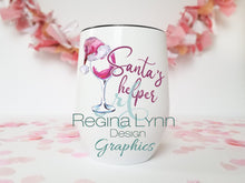 Load image into Gallery viewer, Santa's Helper (Wine Tumbler)