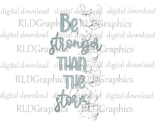 Load image into Gallery viewer, Stronger Than The Storm (Skinny Tumbler)