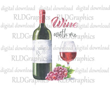 Load image into Gallery viewer, Wine With Me (Kitchen Towel)