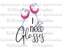 Load image into Gallery viewer, I Need Glasses (Kitchen Towel)