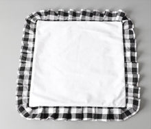 Load image into Gallery viewer, CLOSE OUT - Buffalo Plaid Ruffle Pillow Cover