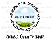 Load image into Gallery viewer, Tumbler Care Sticker - Canva Template