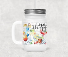 Load image into Gallery viewer, Liquid Therapy (mason jar or wine tumbler)
