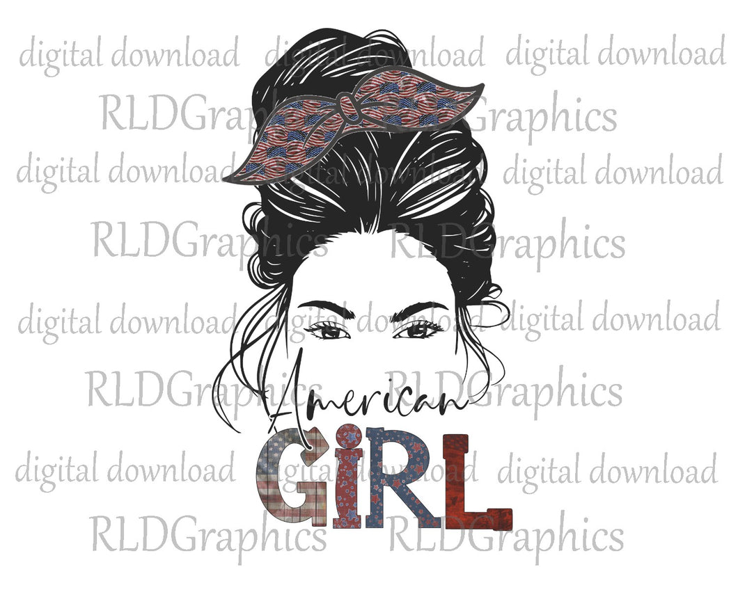 American Girl Messy Bun