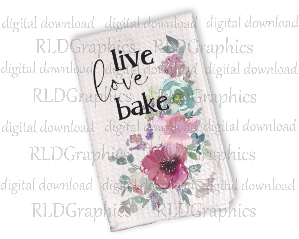 Live Love Bake (Kitchen Towel)
