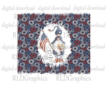 Load image into Gallery viewer, Land of the Free Gnome of the Brave (Skinny Tumbler)

