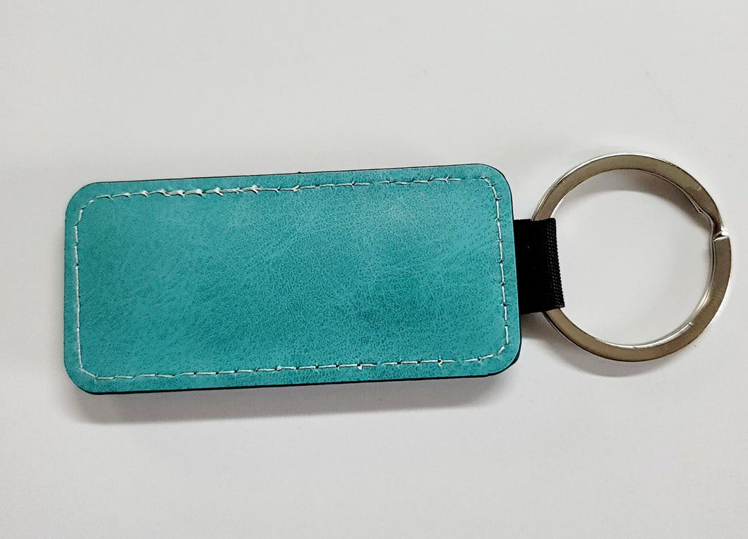 PU Leather Keychains - Double Sided